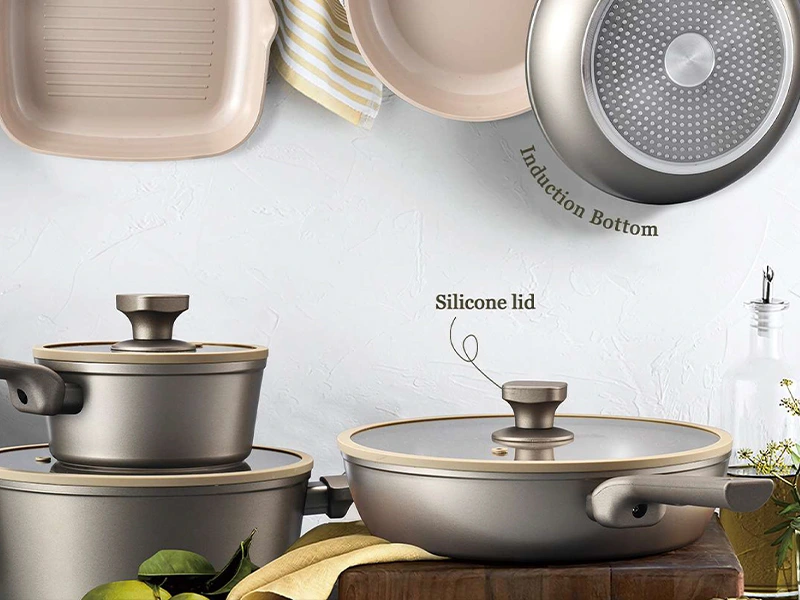 Que material é bom para panelas antiaderentes?