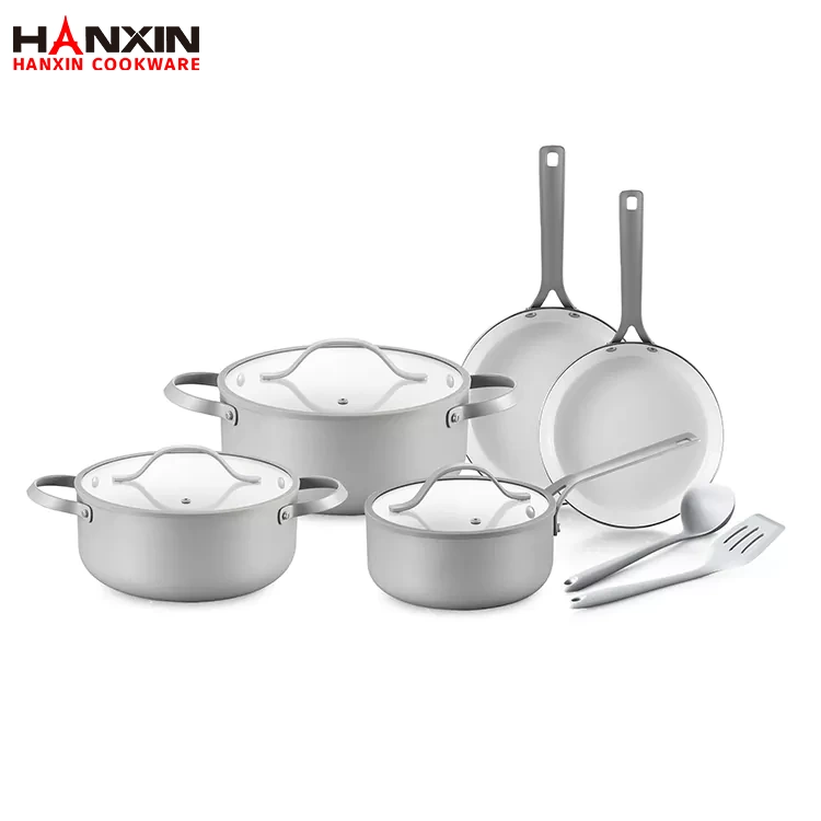 Conjunto de panelas com fundo de CD de cerâmica de alumínio