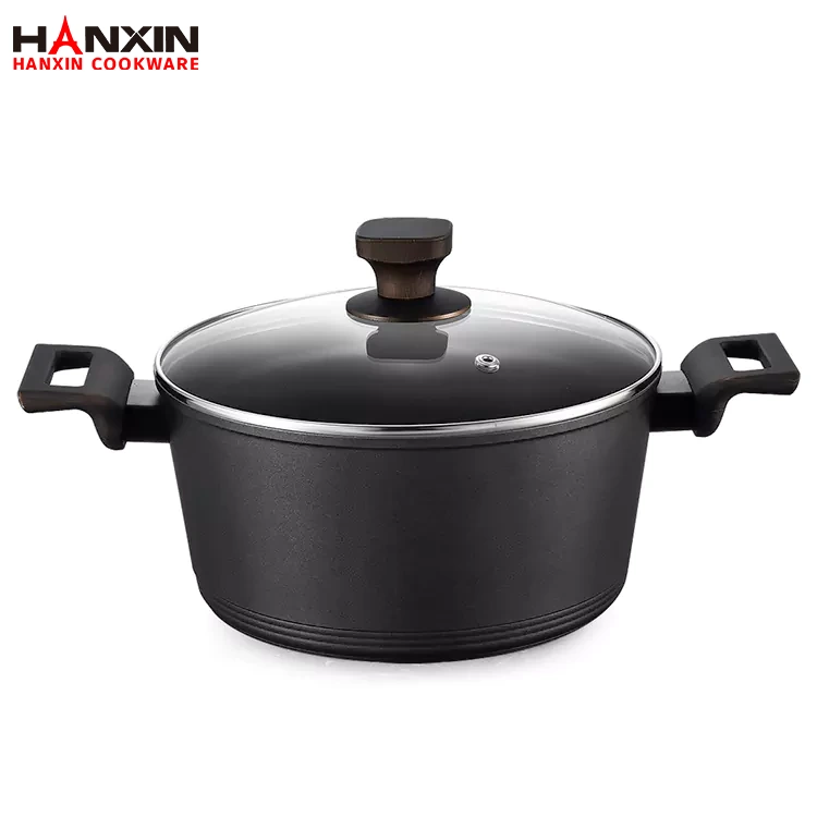 Caçarola de revestimento de mármore cerâmico de alumínio