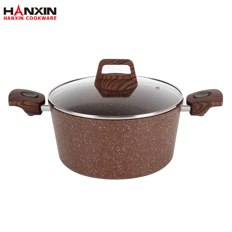 Forno holandês com revestimento de mármore cerâmico de alumínio Forno holandês com revestimento de mármore cerâmico de alumínio