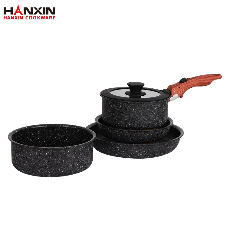 Conjunto de panelas com fundo de CD antiaderente de alumínio