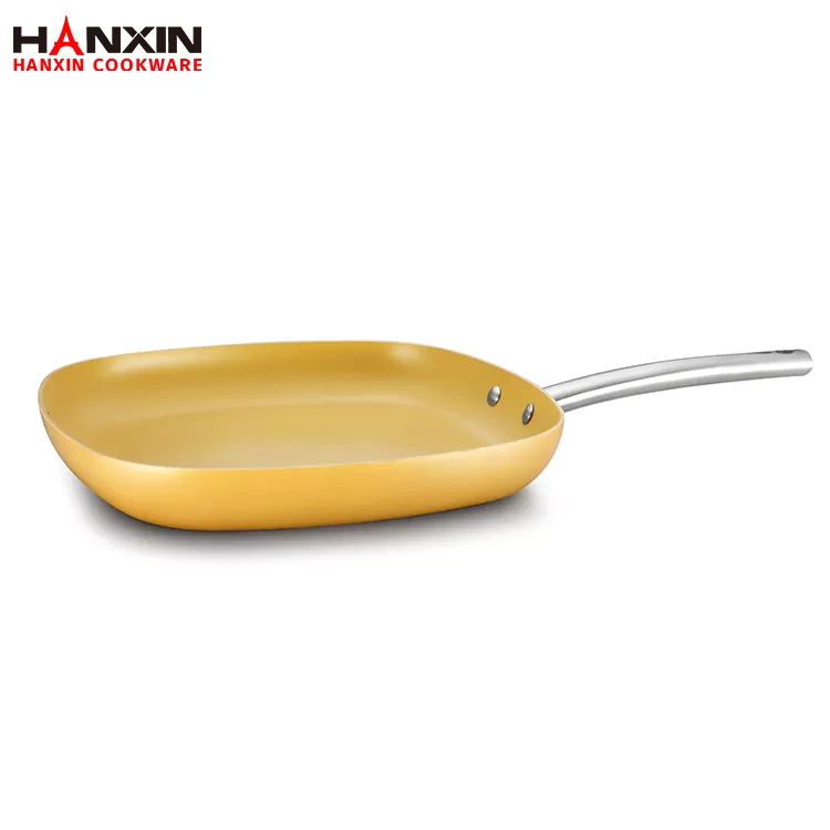 Panela para grelha de cerâmica prensada em alumínio